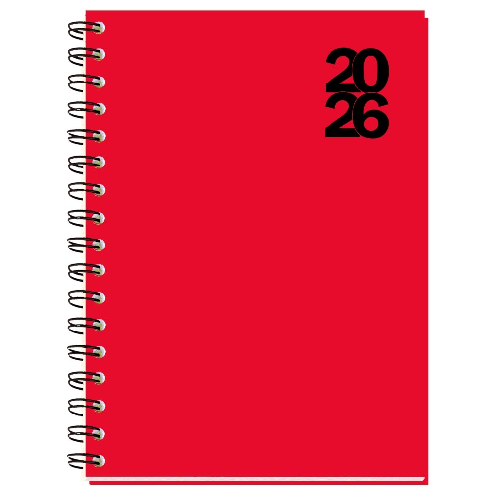 AGENDA ANUAL 2026 DUEÑAS D13 DIA PAGINA ROJO | MYRGA