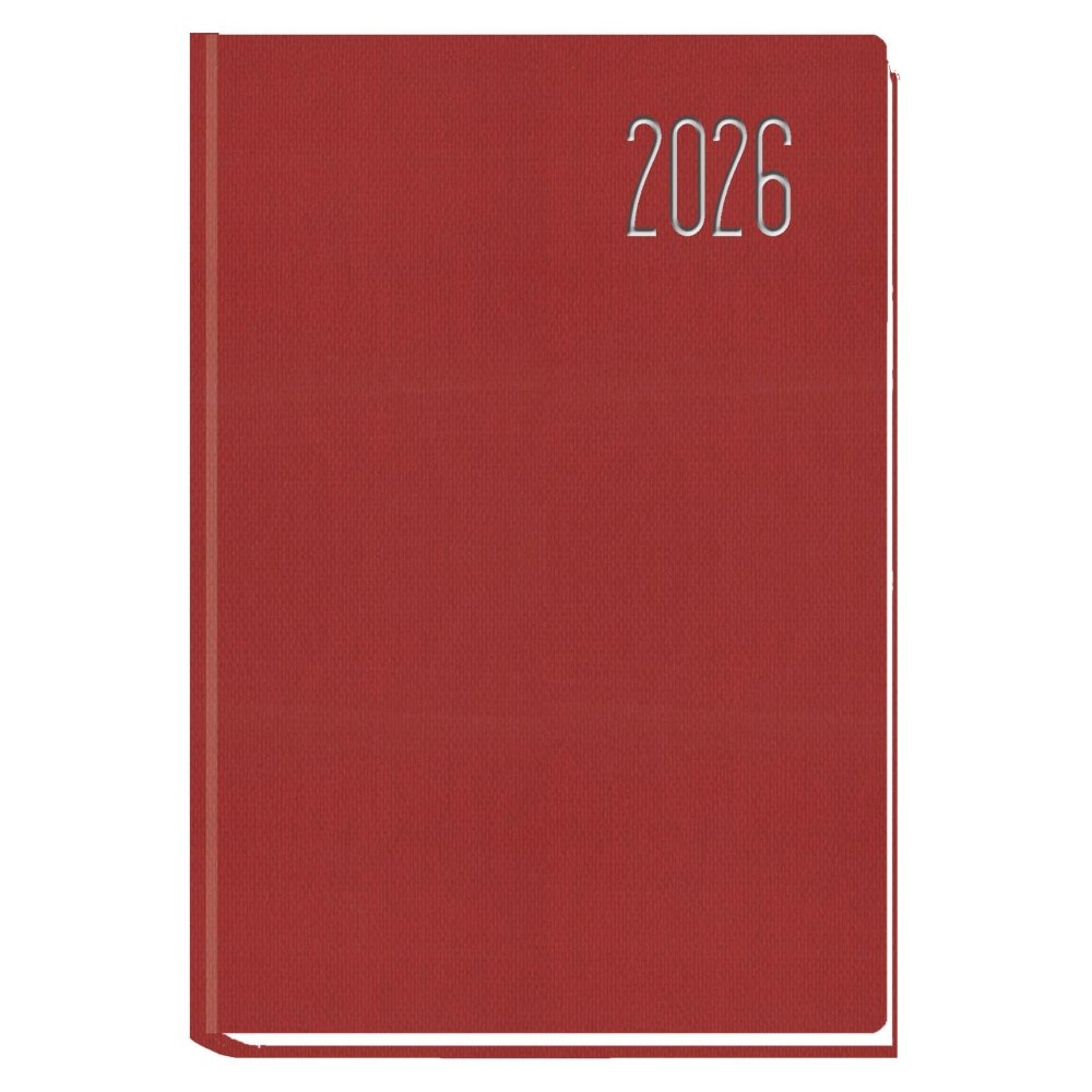 AGENDA ANUAL 2026 ZAHARA BASIC DIA PAGINA ROJO | MYRGA Imagen principal del producto