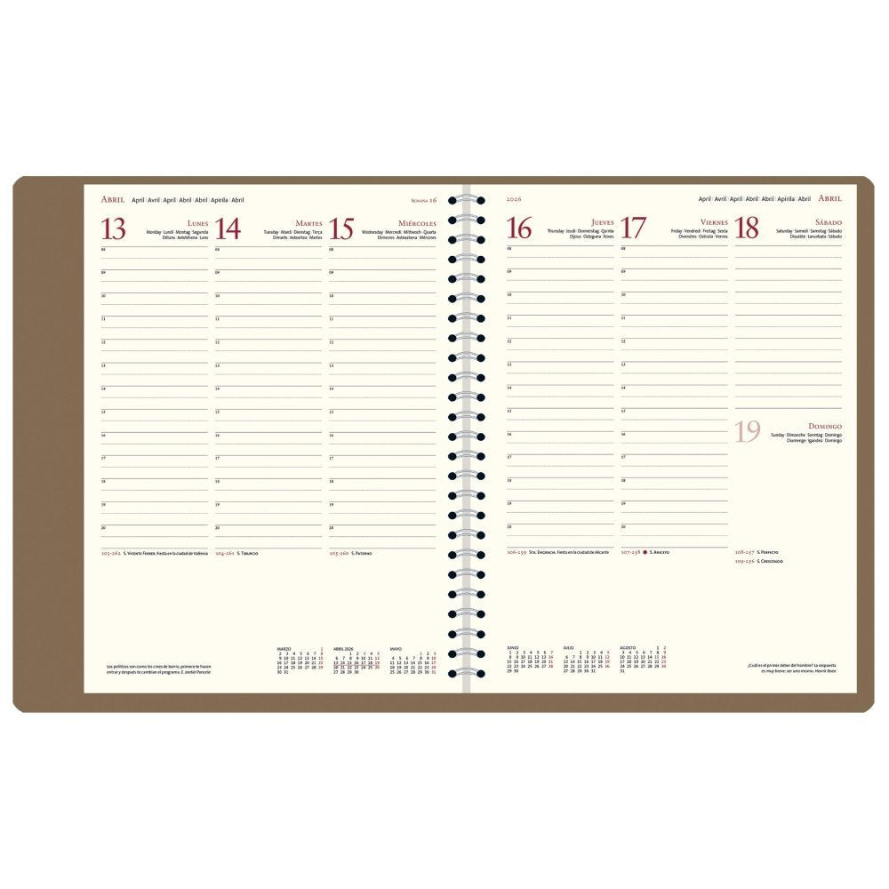 AGENDA ANUAL 2026 PRAVIA PLUS SEMANA VISTA FUNDA HABANA | MYRGA Imagen principal del producto