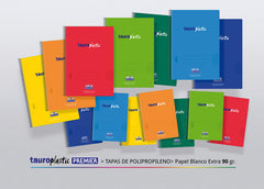 Bloc Espiral Estándar Liso 80H 90g | Manipulados Zorrilla | Polipropileno | Formato Estándar | Pack 8 Unidades