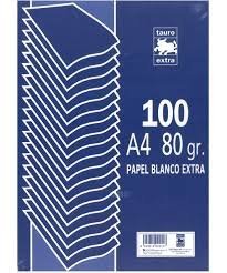 Papel A4 80 g Liso 100H Tauro