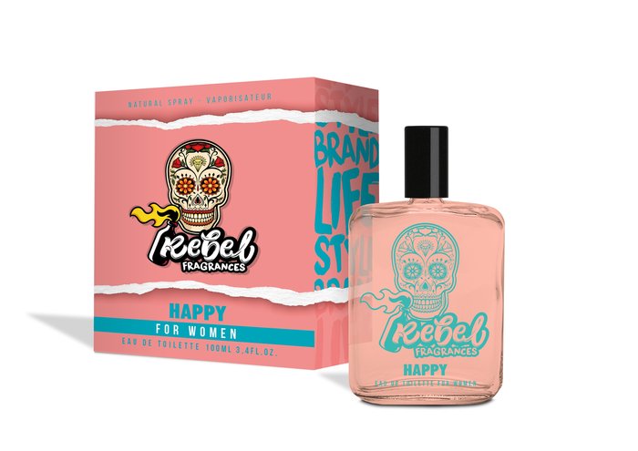 REBEL EAU DE TOILETTE WOMEN HAPPY 100 ML | ARASALFA | 1 UNIDAD | 8424730023955 Imagen principal del producto