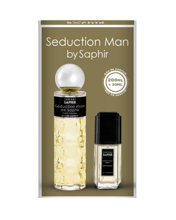 ESTUCHE DUPLO AUTOMATICO 200+30ML SEDUCTION MAN | SAPHIR | 1 UNIDAD | 8424730034036