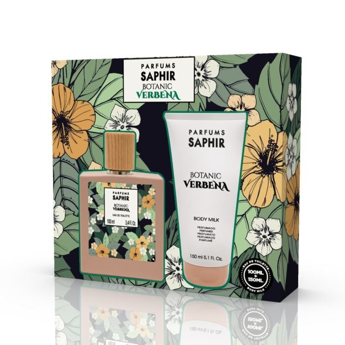 Estuche Duplo Perfume Botanic Verbena 100 ml + Body Milk SAPHIR
