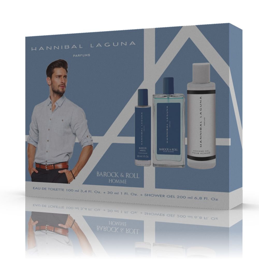 Estuche Triplo 100+30+Gel Hombre Barock&rol Hannibal Laguna SAPHIR Imagen principal del producto