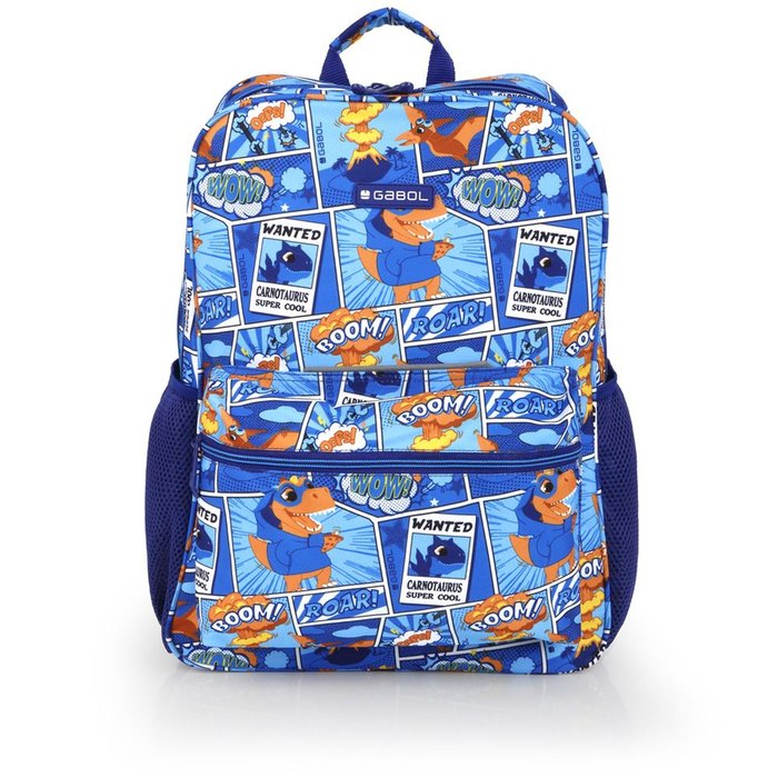 MOCHILA CUADRADA ADAPTABLE A CARRO DINO | GABOL ESCOLAR Imagen principal del producto
