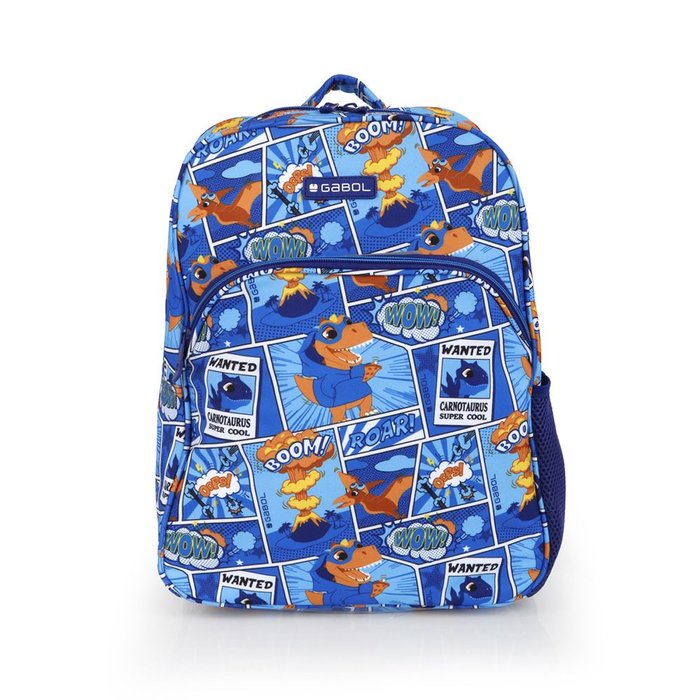 MOCHILA CUADRADA ADAPTABLE A CARRO DINO | GABOL ESCOLAR Imagen principal del producto