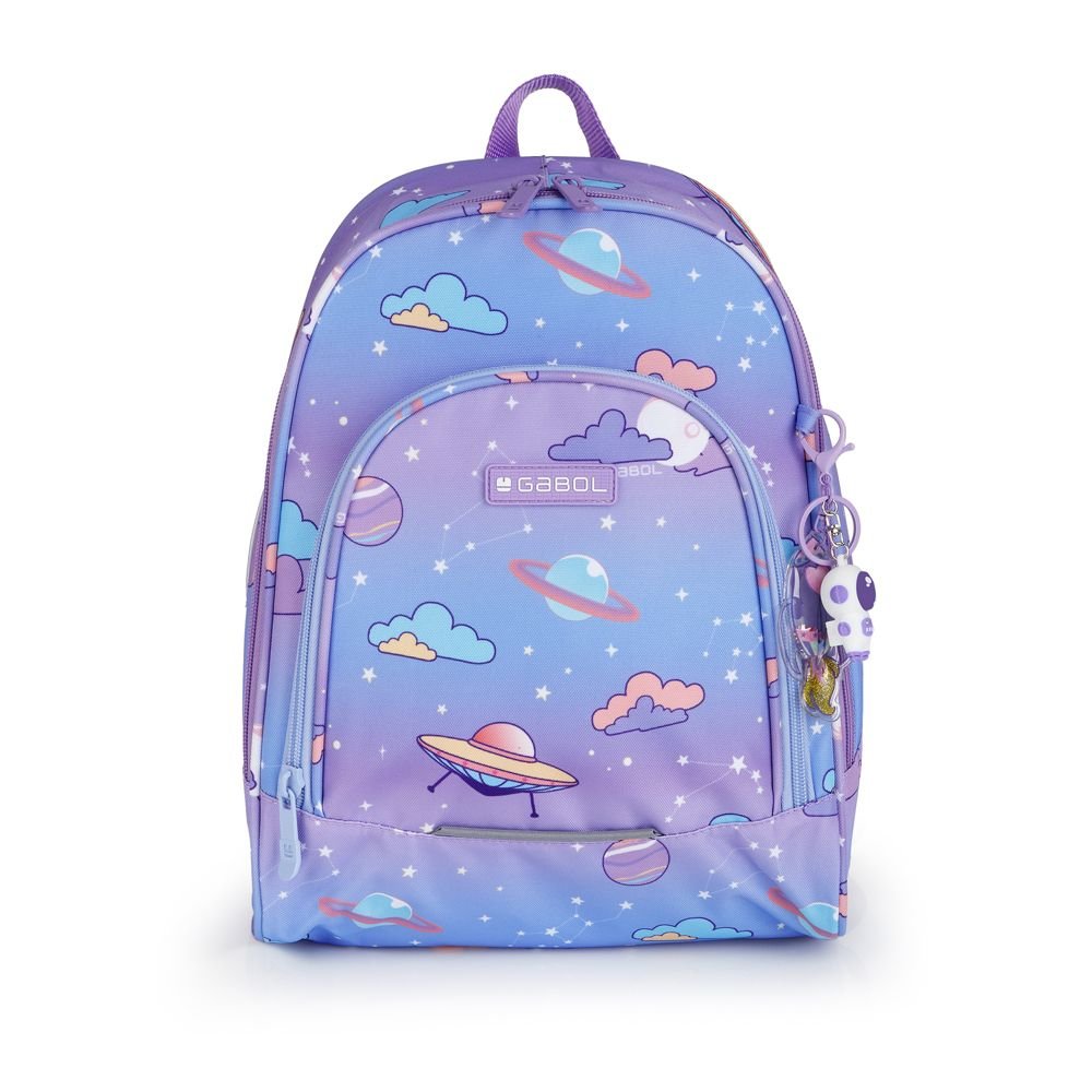 Mochila Infantil Cosmos Lila Gabol Escolar