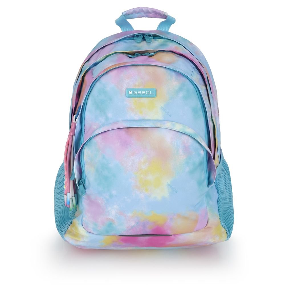 Mochila Escolar Triple 44x32 Rejilla Mystic Gabol Escolar