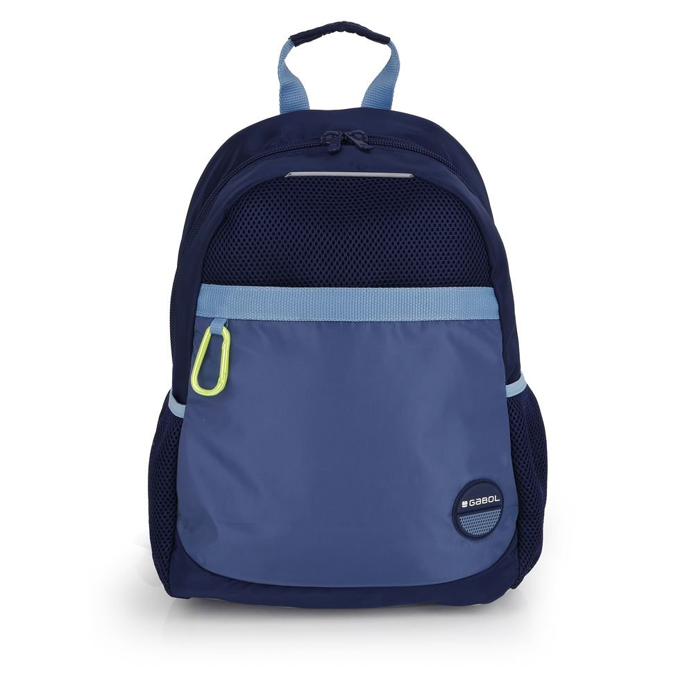 Mochila escolar 41x31 Rejilla Adapt. Whisper Azul Gabol Escolar