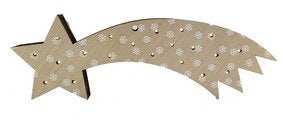 ESTRELLA BELEN NIEVE MADERA CON LUZ PILA INCL, 35X12CM | BELENES PUIG S,L, | 1 UNIDAD | 8425158100846