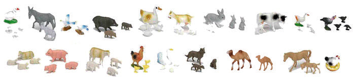 BOLSA 6 FIGURAS ANIMALES 7 CM PARA BELEN SURTIDOS | BELENES PUIG S,L, | 1 UNIDAD | 8425158316025