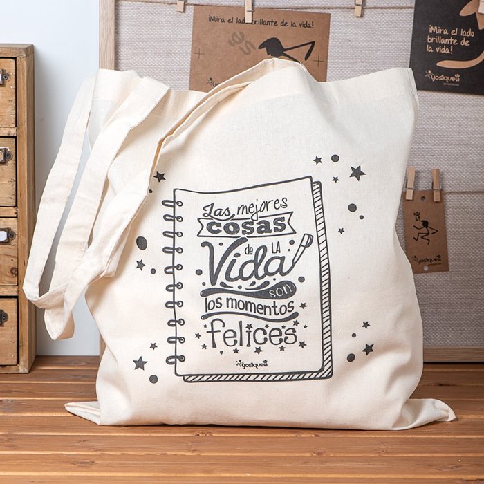 BOLSA DE TELA LAS MEJORES COSAS DE LA VIDA | YOSIQUESE SL Imagen principal del producto