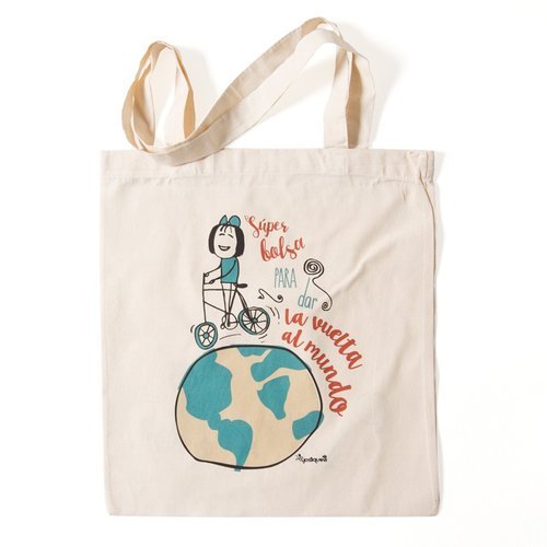 BOLSA DE TELA PARA DAR LA VUELTA AL MUNDO | YOSIQUESE SL Imagen principal del producto