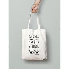 BOLSA DE TELA IMAGINA Y VERAS | YOSIQUESE SL