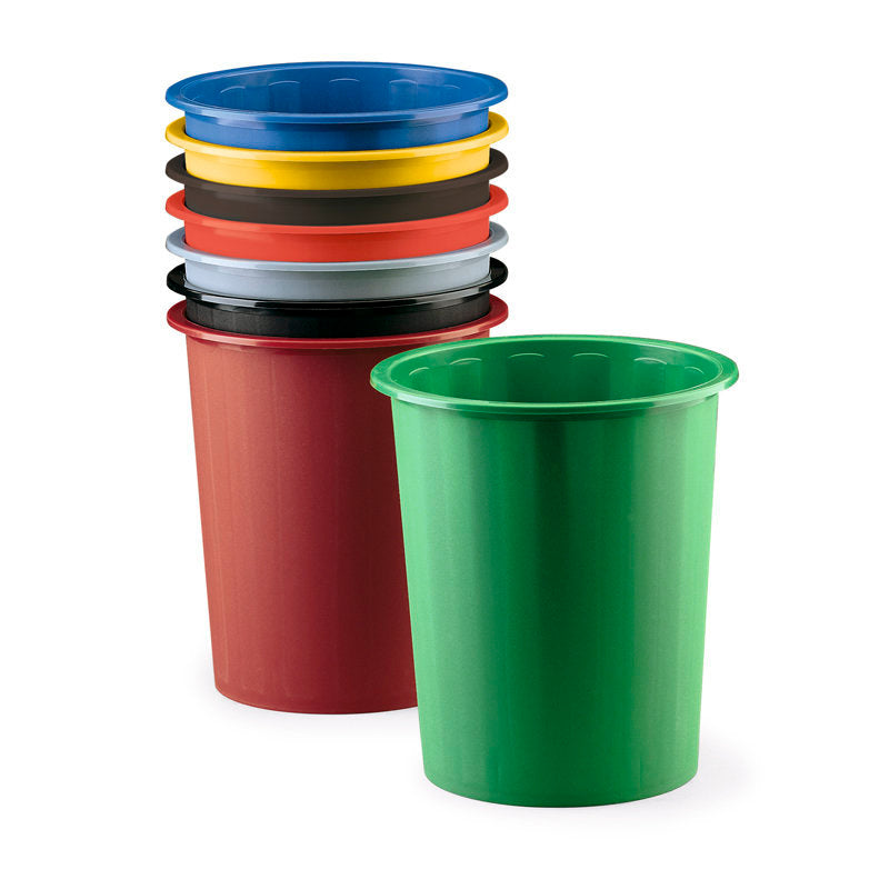 Papelera de Plástico Cerrada Colores Surtidos 14 Litros FAPI