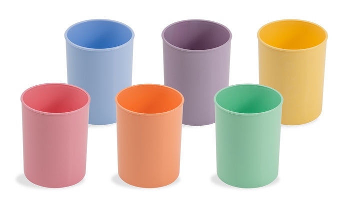 Cubilete de Plastico Opaco Pastel Rosa