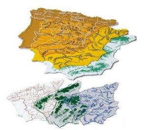 Bolsa 3 Plantillas Mapa de España 15x12,5cm Imagen principal del producto