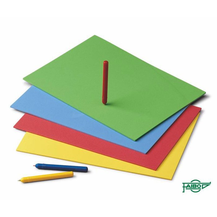 LAMINA PICADO GOMA EVA 4MM 20X30 4 COLORES SURTIDOS | 20 UNIDADES | (FAIBO)