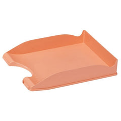 BANDEJA DE PLASTICO APILABLE CON PORTAETIQUETAS NARANJA PAS | FAIBO | ENVASE 10 UDS. UNIDAD | 8425901671258