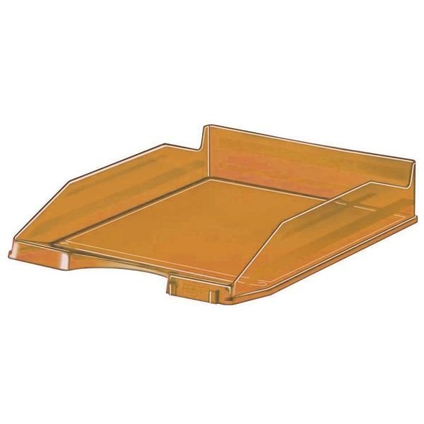 BANDEJA PLASTICO 93 APILABLE TRANSLUCIDA NARANJA | 10 UNIDADES | (FAIBO)