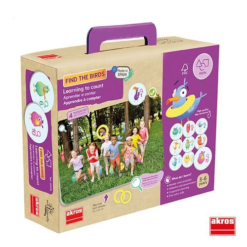 JUEGO EDUCATIVO ENCUENTRA LOS PAJAROS EN INGLES | AKROS | 1 UNIDAD | 8426804205199 Imagen principal del producto