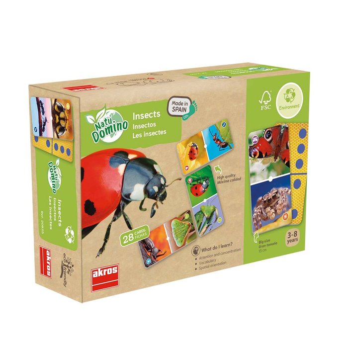 Juego Akros Natudomino Insectos