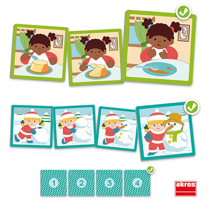 Juego Educativo Secuencias Básicas Inclusivas 1 AKROS