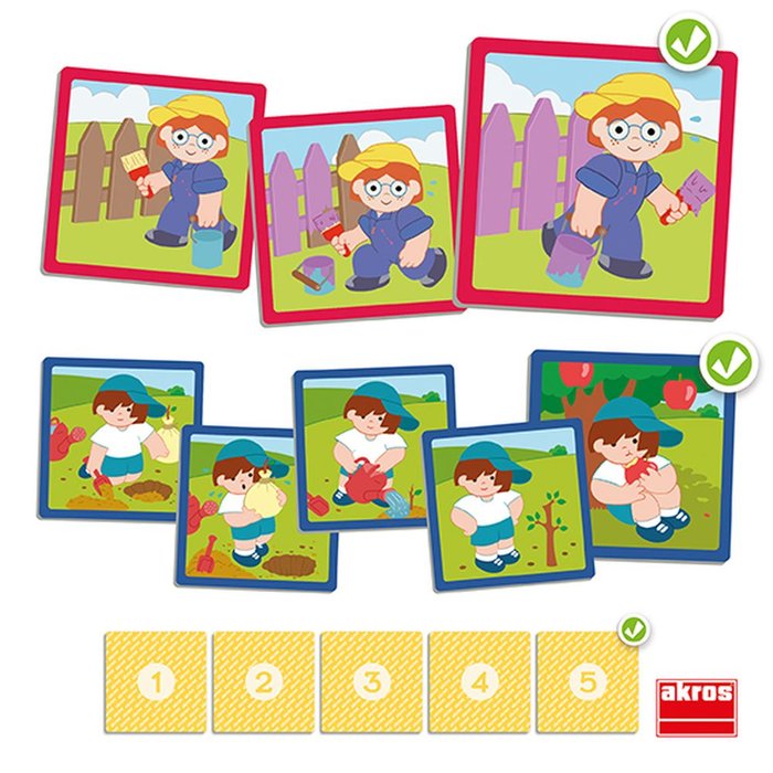 Juego Educativo Secuencias Básicas Inclusivas 2 AKROS