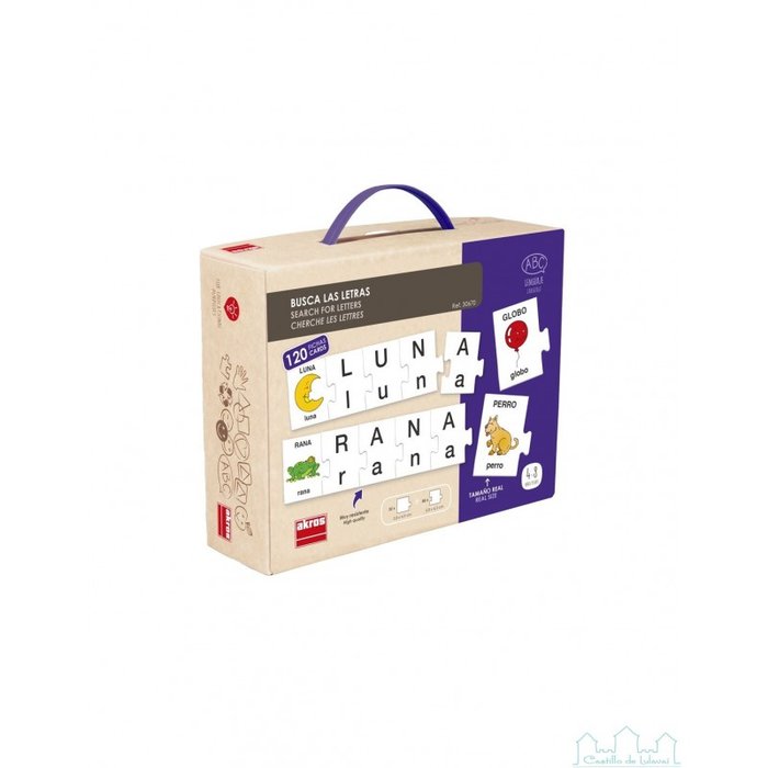 JUEGO BUSCA LAS LETRAS | AKROS | 1 UNIDAD | 8426804306704