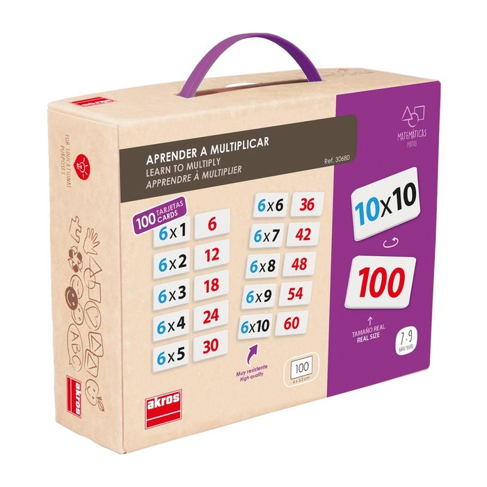 Juego Akros Aprender a Multiplicar Marca Akros
