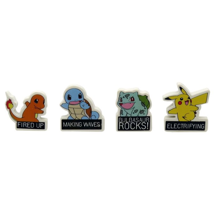 Set con 4 Gomas de Borrar Pokémon CYP Imagen principal del producto