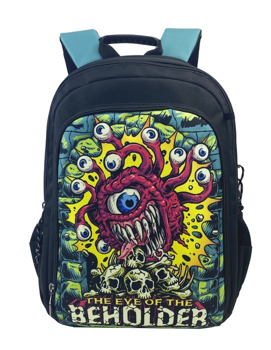 MOCHILA ESCOLAR ADAPTABLE A TROLLEY D&D BLACK LIGHT | CYP Imagen principal del producto