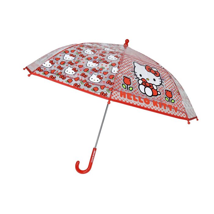 PARAGUAS MANUAL INFANTIL 48 CM TRANSPARENTE HELLO KITTY | CYP | 1 UNIDAD | 8426842111827