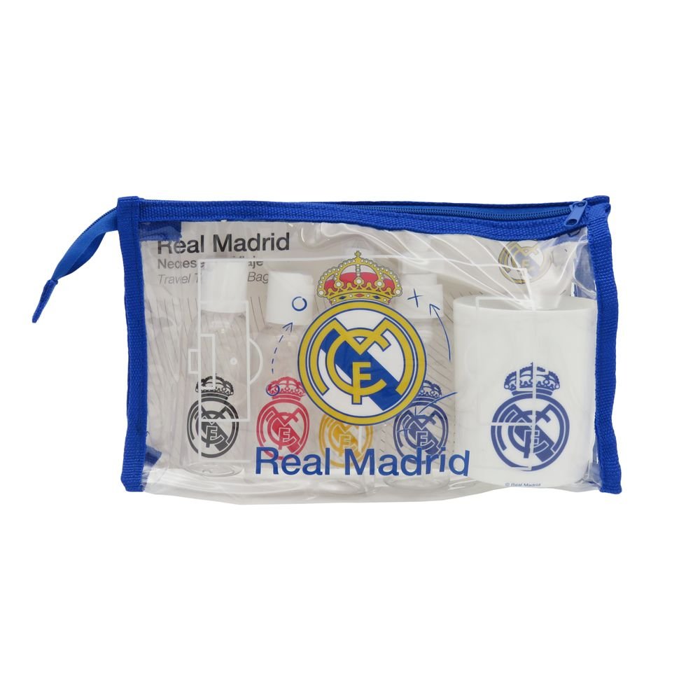 Neceser de Viaje Transparente con Recipientes Real Madrid CYP Imagen principal del producto