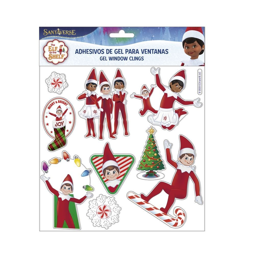 PEGATINAS DE GEL PARA VENTANA THE ELF ON THE SHELF | CYP | 1 UNIDAD | 8426842167022