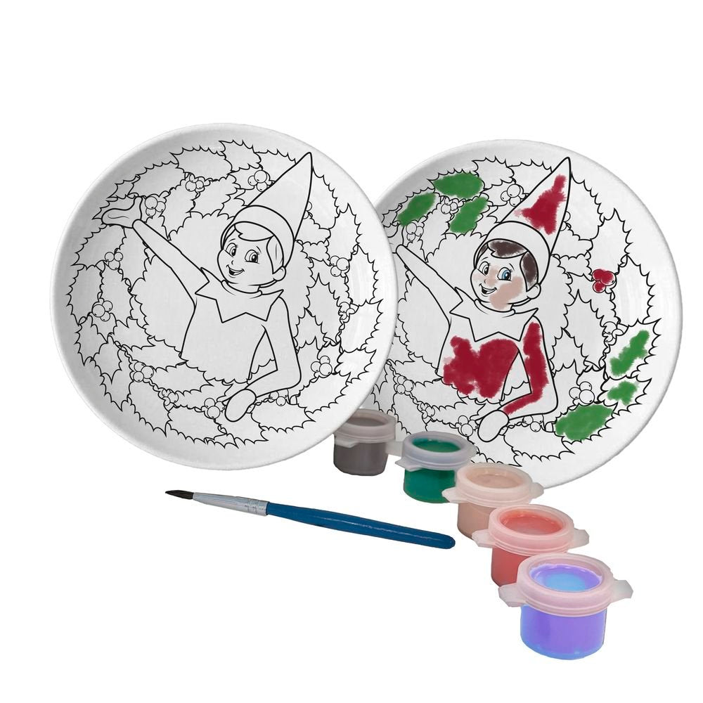 PLATO DE CERAMICA PARA PINTAR THE ELF ON THE SHELF | CYP | 1 UNIDAD | 8426842170732 Imagen principal del producto