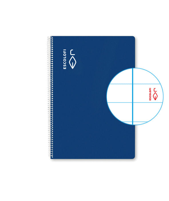 Bloc Espiral A5 Liso 50H 70g | Escolofi | Cartón | Formato A5 | Pack 5 Unidades Imagen principal del producto