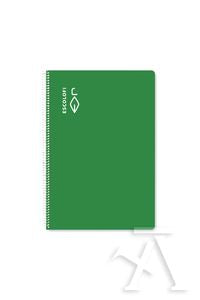 Cuaderno espiral Escolofi verde 50H 70 g marca Escolofi Imagen principal del producto