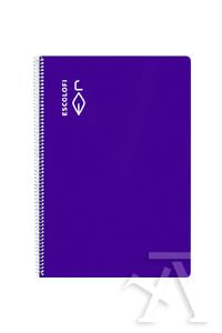 Cuaderno espiral milimetrado violeta Escolofi pack 5 Imagen principal del producto