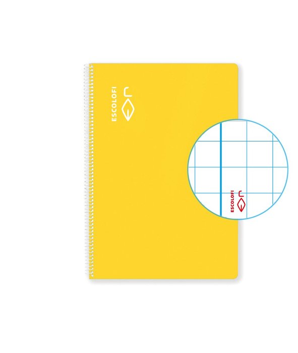 Bloc Espiral Estándar Liso 50H 90g | Escolofi | Cartón | Formato Estándar | Pack 5 Unidades Imagen principal del producto