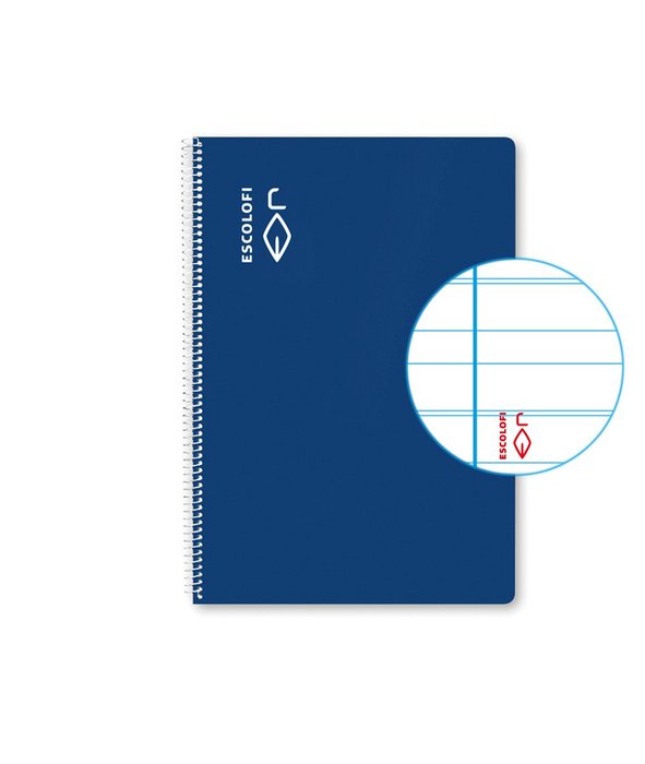 Bloc Espiral Estándar Liso 50H 90g | Escolofi | Cartón | Formato Estándar | Pack 5 Unidades Imagen principal del producto