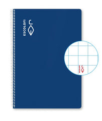 Bloc Espiral A4 Liso 50H 70g | Escolofi | Cartón | Formato A4 | Pack 5 Unidades