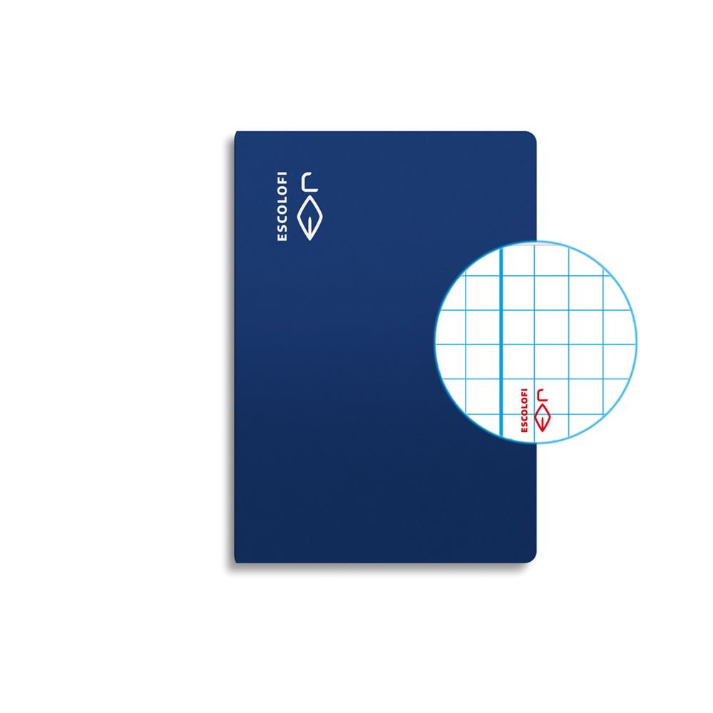Libreta Cuarto 50H 70G Cuadro 4x4 Azul ESCOLOFI Imagen principal del producto
