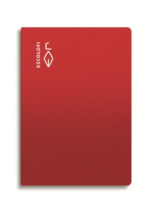 Libreta A4 50H 70 g Pauta 3 mm Rojo EscoLofi