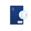 Libreta Cuarto 32H 70G Cuadricula Pautada 4 Margen Azul