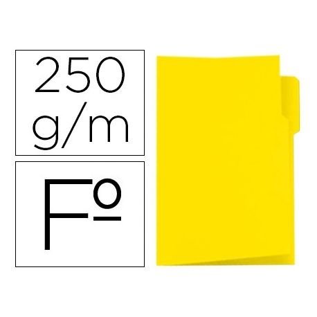 SUBCARPETA Fº ELBA 250GR AMARILLO PESTAÑA IZQUIERDA | 150 UNIDADES | (GIO) Imagen principal del producto