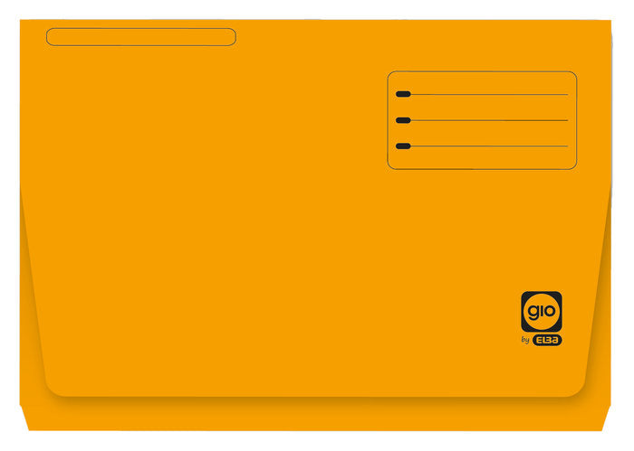 SUBCARPETA CON BOLSA Y SOLAPA FOLIO 320G NARANJA | 25 UNIDADES | (GIO) Imagen principal del producto