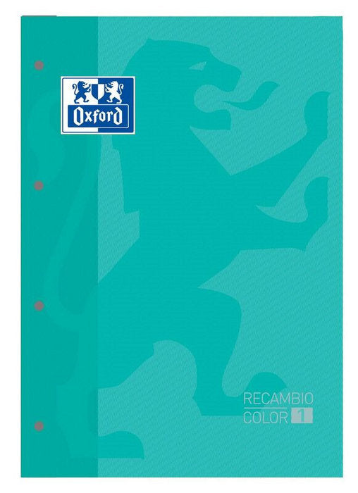 RECAMBIO A4 4 TALADROS 80H CUADRO 5MM OXFORD ICE MINT | 1 UNIDADES | (OXFORD) Imagen principal del producto