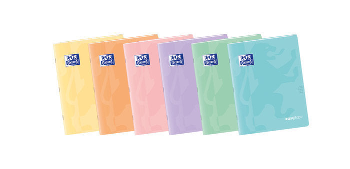 Libreta Grapada Oxford Easybook A4 48H 4x4 Pastel Colores